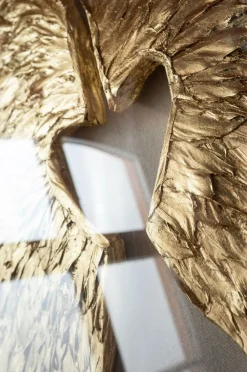 KARE Design Seinäkoristeet*Wings Siivet Seinäkoriste - Kulta, Valkoinen 120x120cm