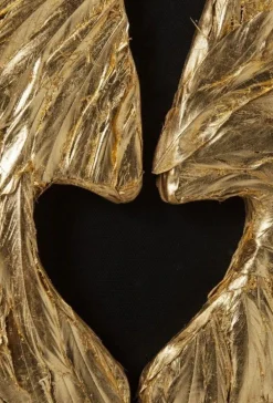 KARE Design Seinäkoristeet*Wings Siivet Seinäkoriste- Kulta, Musta 120x120cm