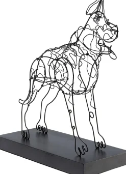 KARE Design Koriste-Esineet*Wire Attack Dog Seinäkoriste 36cm