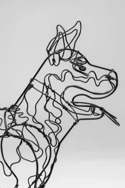 KARE Design Koriste-Esineet*Wire Attack Dog Seinäkoriste 36cm