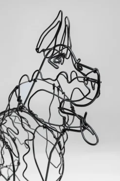 KARE Design Koriste-Esineet*Wire Attack Dog Seinäkoriste 36cm