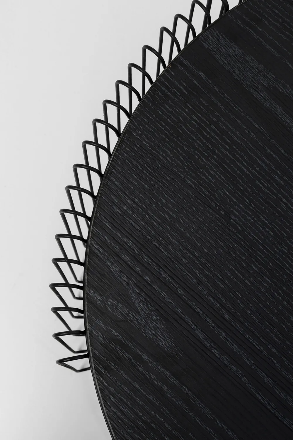 KARE Design Sohvapöydät*Wire Double Black Wood Sohvapöytä Musta (2/Setti)