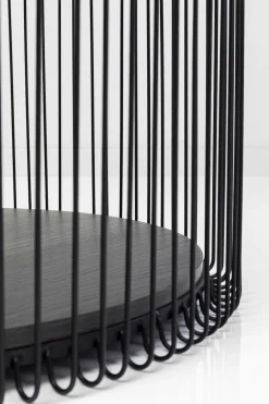 KARE Design Sohvapöydät*Wire Double Black Wood Sohvapöytä Musta (2/Setti)