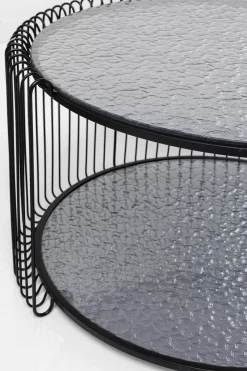 KARE Design Sohvapöydät*Wire Double Bubble Sohvapöytä Musta (2/Setti)