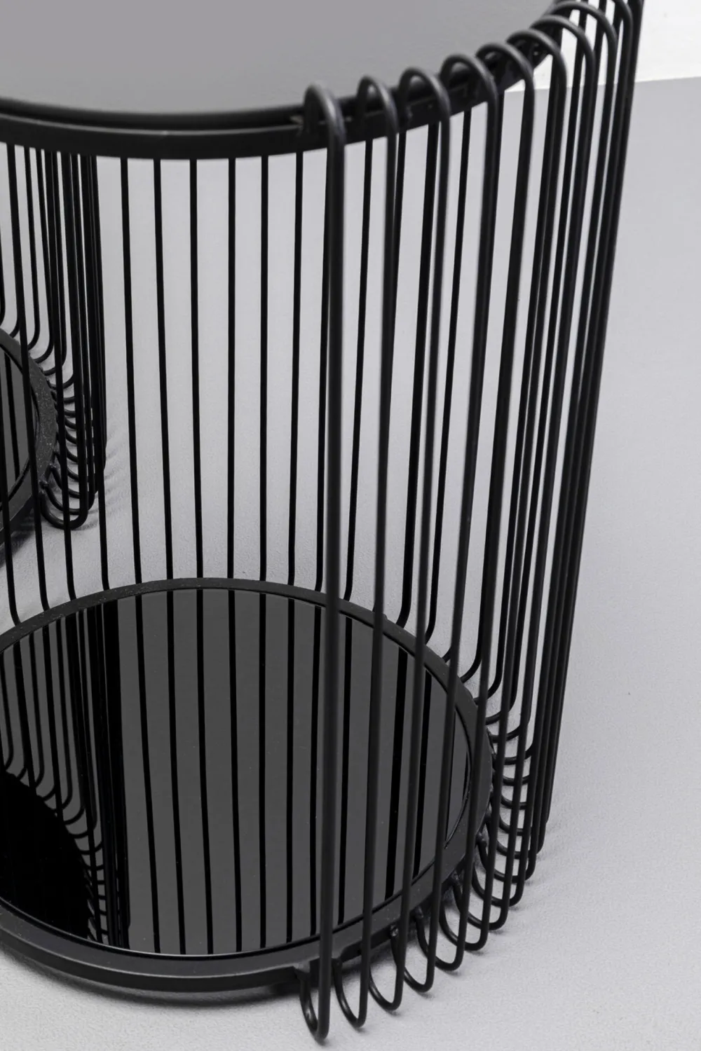 KARE Design Sohvapöydät*Wire Double Sivupöytä, Musta (2/Setti)