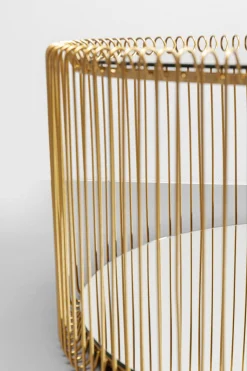 KARE Design Sohvapöydät|Olohuone*Wire Double Sohvapöytä, Messinki (2/Setti)