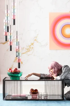 KARE Design Sohvapöydät*Wire Double Sohvapöytä Musta 120x60cm