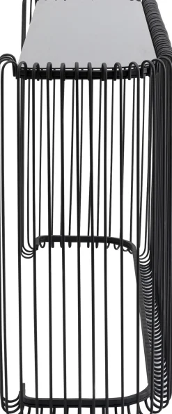 KARE Design Konsolipöydät Ja Sivupöydät*Wire Konsolipöytä - Lasi, Musta 142x89cm
