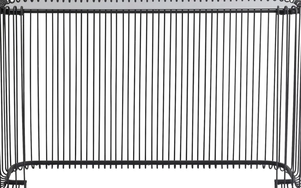 KARE Design Konsolipöydät Ja Sivupöydät*Wire Konsolipöytä - Lasi, Musta 142x89cm
