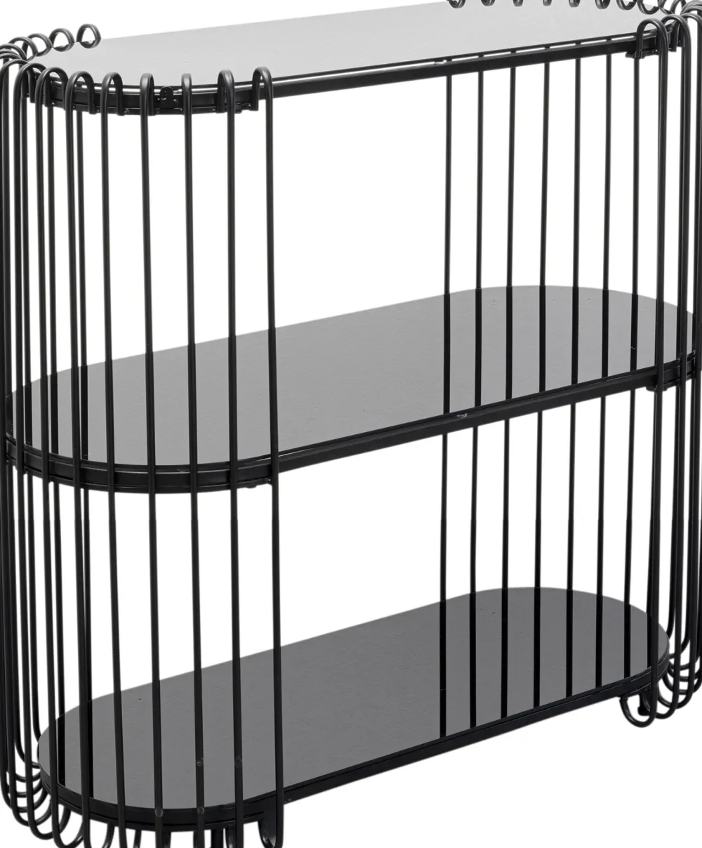 KARE Design Konsolipöydät Ja Sivupöydät*Wire Konsolipöytä, Sivupöytä, Musta 81x78cm