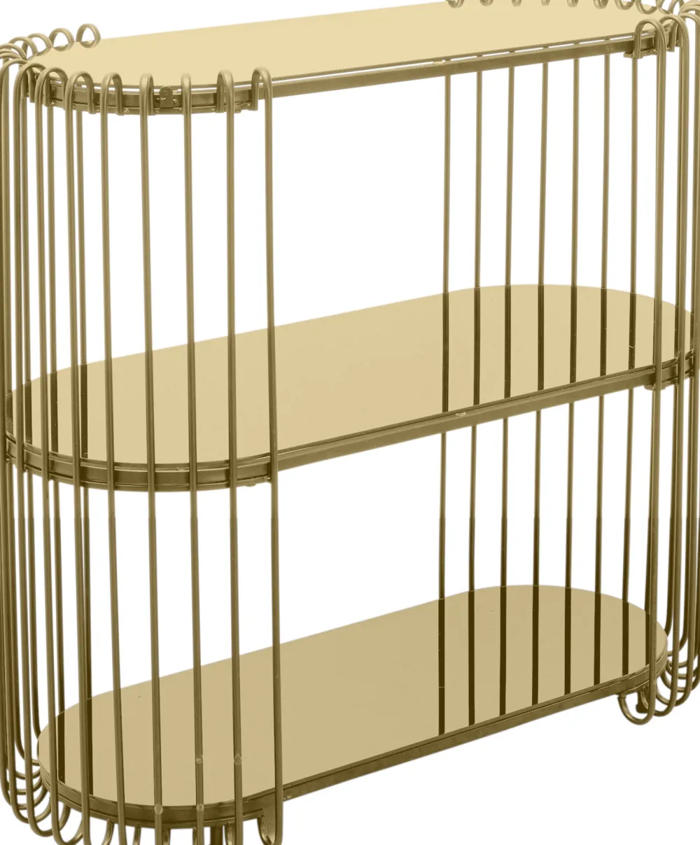 KARE Design Konsolipöydät Ja Sivupöydät*Wire Konsolipöytä, Sivupöytä, Messinki 81x78cm