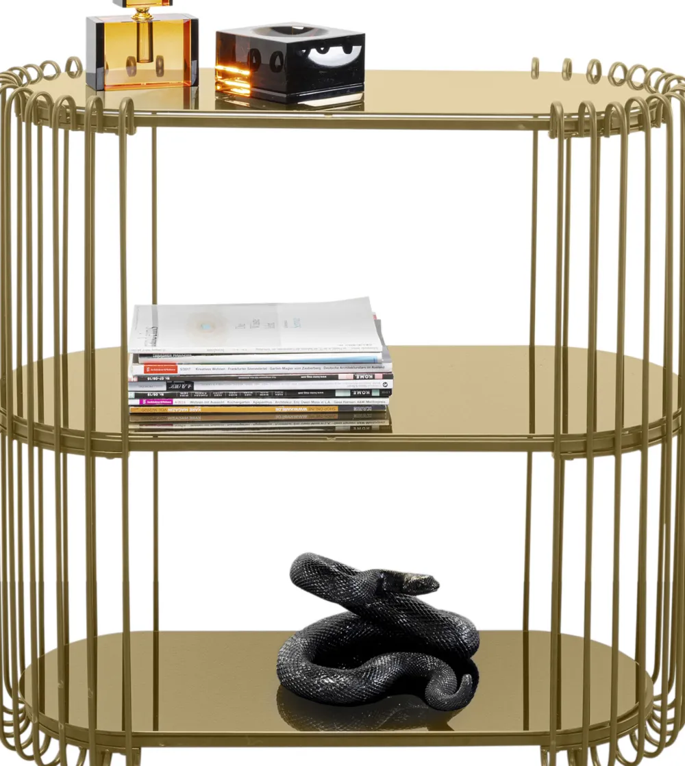 KARE Design Konsolipöydät Ja Sivupöydät*Wire Konsolipöytä, Sivupöytä, Messinki 81x78cm