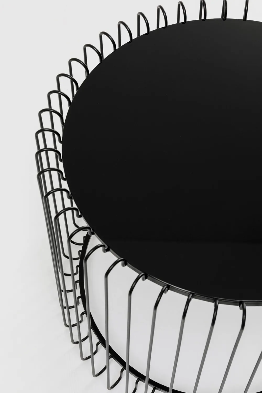 KARE Design Sohvapöydät*Wire Live Sohvapöytä, Musta (2/Setti)