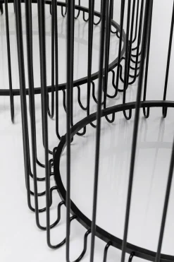 KARE Design Sohvapöydät*Wire Live Sohvapöytä, Musta (2/Setti)