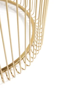 KARE Design Sohvapöydät|Olohuone*Wire Sivupöytä, Messinki (2/Setti)