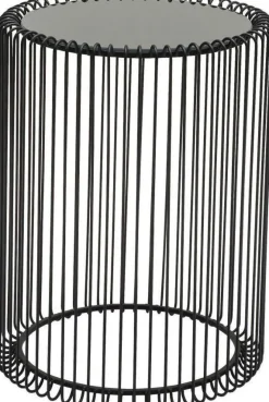 KARE Design Sohvapöydät*Wire Sivupöytä, Musta Ø44cm (2/Setti)