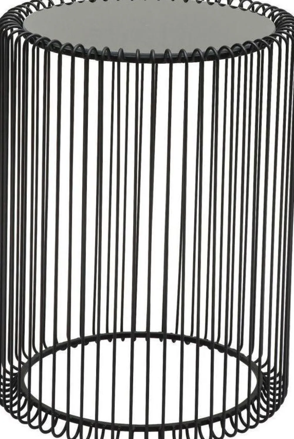 KARE Design Sohvapöydät*Wire Sivupöytä, Musta Ø44cm (2/Setti)