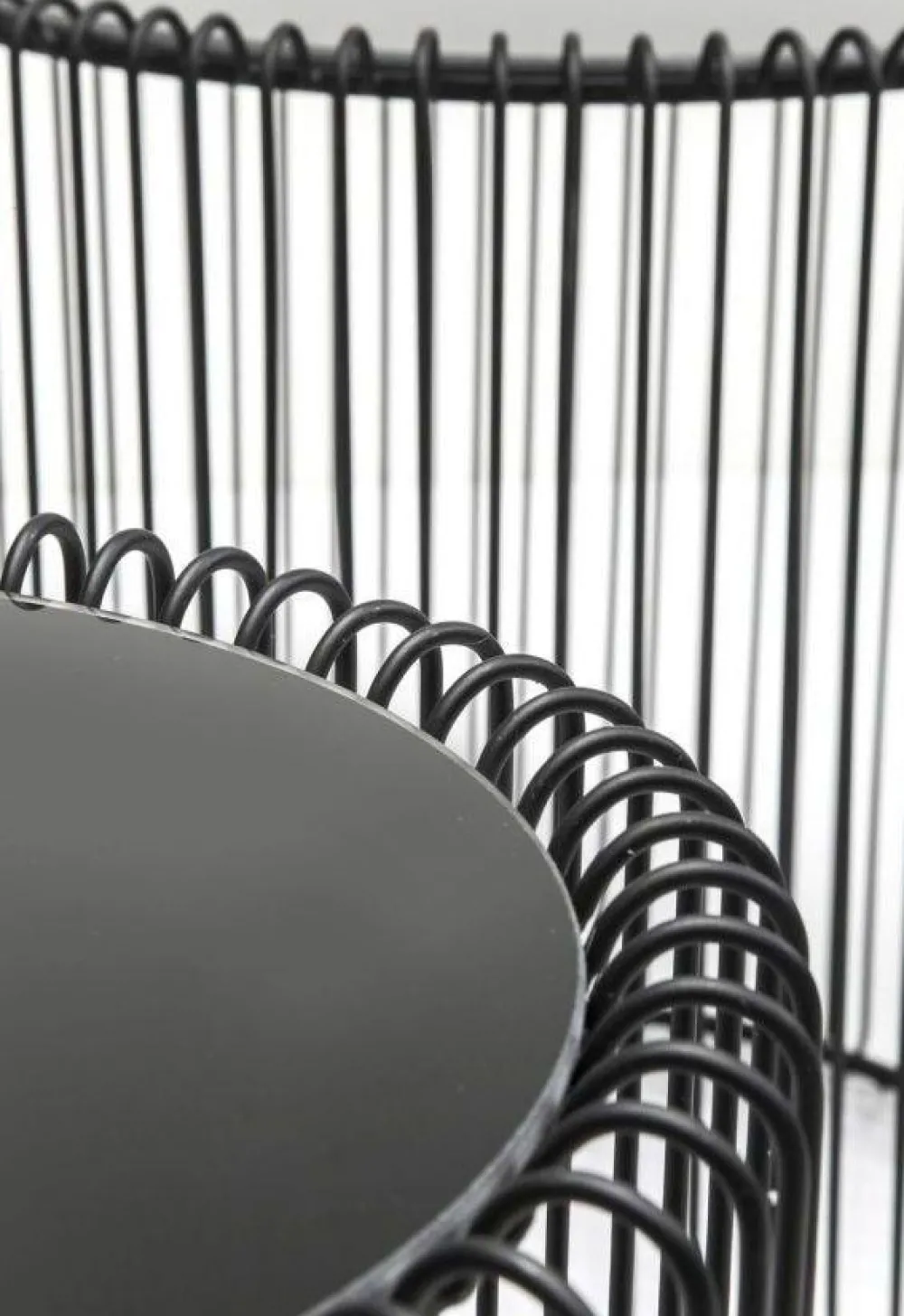 KARE Design Sohvapöydät*Wire Sivupöytä, Musta Ø44cm (2/Setti)