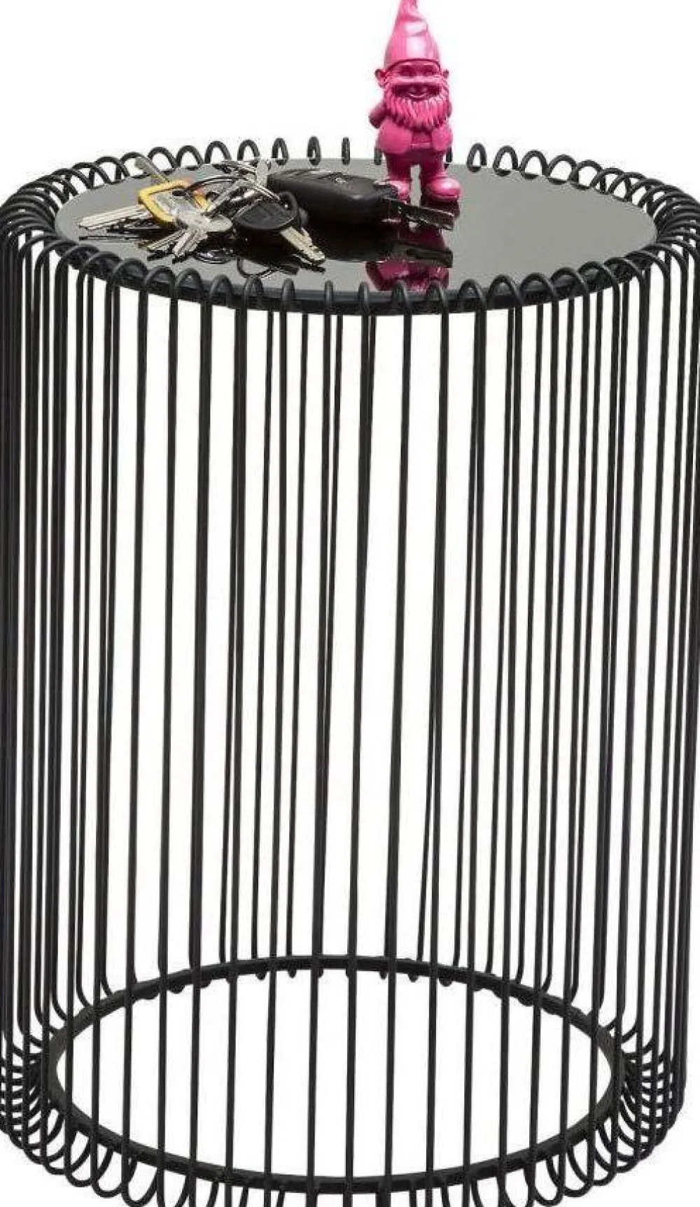 KARE Design Sohvapöydät*Wire Sivupöytä, Musta Ø44cm (2/Setti)