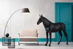 KARE Design Sohvapöydät*Wire Sivupöytä, Musta Ø44cm (2/Setti)