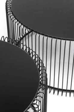 KARE Design Sohvapöydät|Olohuone*Wire Sohvapöytä, Musta (2/Setti)