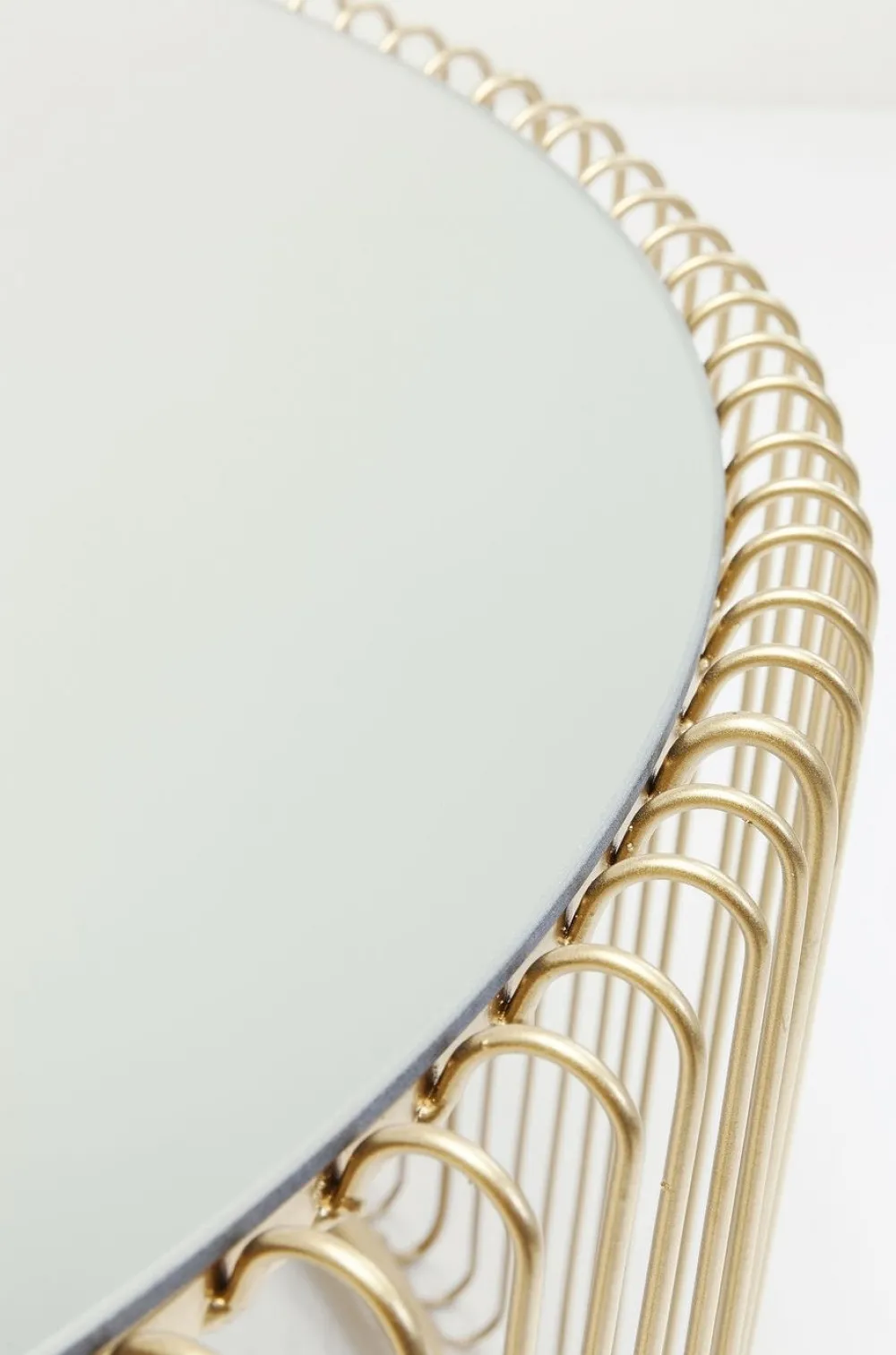 KARE Design Sohvapöydät*Wire Uno Sohvapöytä Messinki Ø80cm