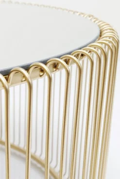 KARE Design Sohvapöydät*Wire Uno Sohvapöytä Messinki Ø80cm