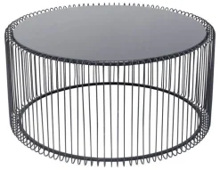 KARE Design Sohvapöydät*Wire Uno Sohvapöytä Musta Ø80cm