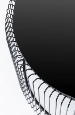 KARE Design Sohvapöydät*Wire Uno Sohvapöytä Musta Ø80cm