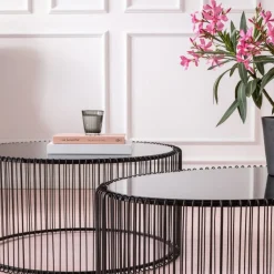 KARE Design Sohvapöydät*Wire Uno Sohvapöytä Musta 60x90cm