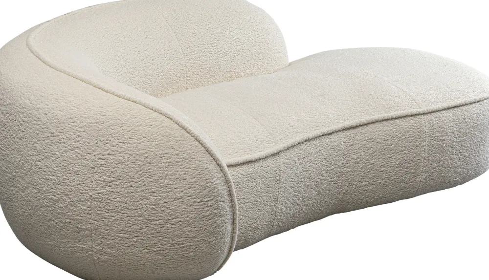 KARE Design Lepotuolit*Wonder Recamiere, Divaani, Sohva - Kermanvärinen 200cm