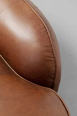 KARE Design Lepotuolit*Wonder Recamiere Sohva, Lepotuoli, Nahkaa Ruskea 252cm