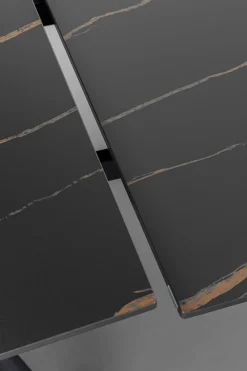 KARE Design Pöydät*Xenia Jatkettava Pöytä Musta 140(+30+30)x80cm