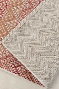 KARE Design Matot*Zigzag Red Matto Ulkokäyttöön, Punainen 160x230cm