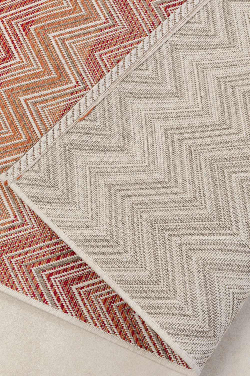 KARE Design Matot*Zigzag Red Matto Ulkokäyttöön, Punainen 160x230cm