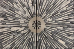 KARE Design Baarit*Zoom Baarikaappi - Pyöreä Muoto, Mustavalkoinen 100x160cm